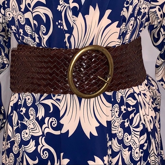 [Jessica Simpson] Woven Wide Leather Belt - Medium - Picture 3 of 3